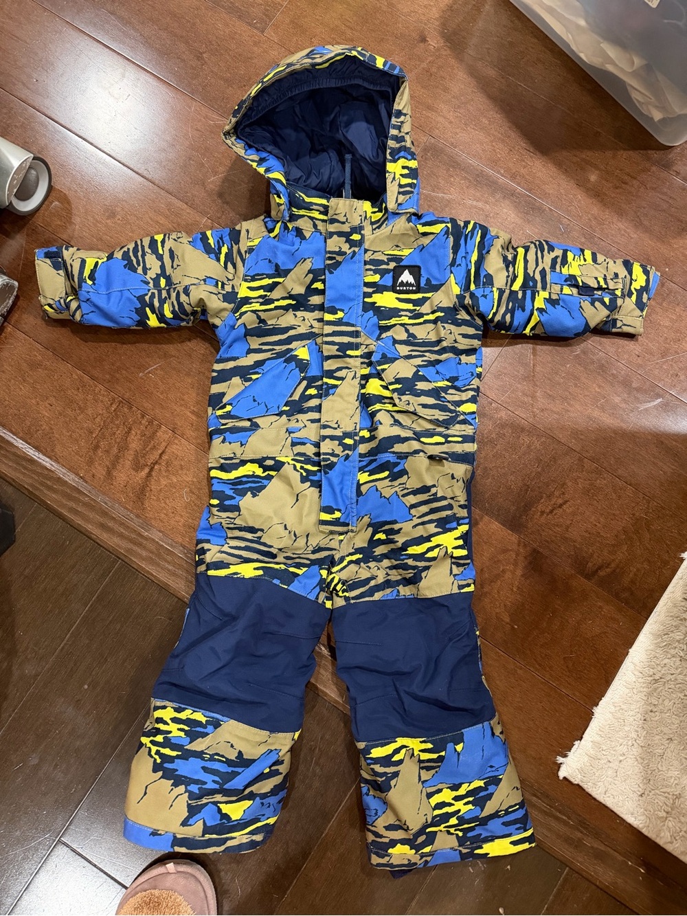 Burton Kids One-Piece Snowsuit in Blue, Yellow
